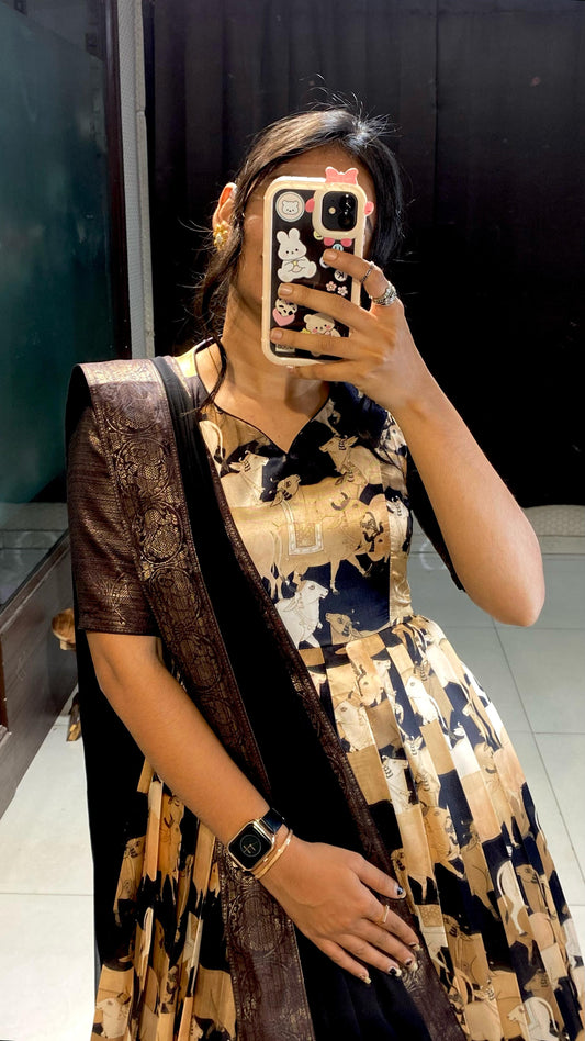 Presenting our exclusive kalamkari dress