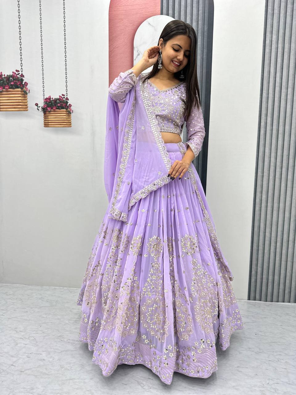 Launching Embroidered Lehenga Choli