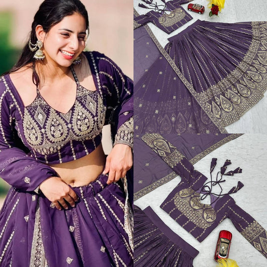 Launching Embroidered Lehenga Choli