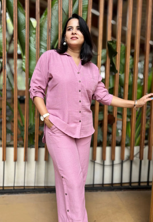 Onion Pink Cotton Cord Set