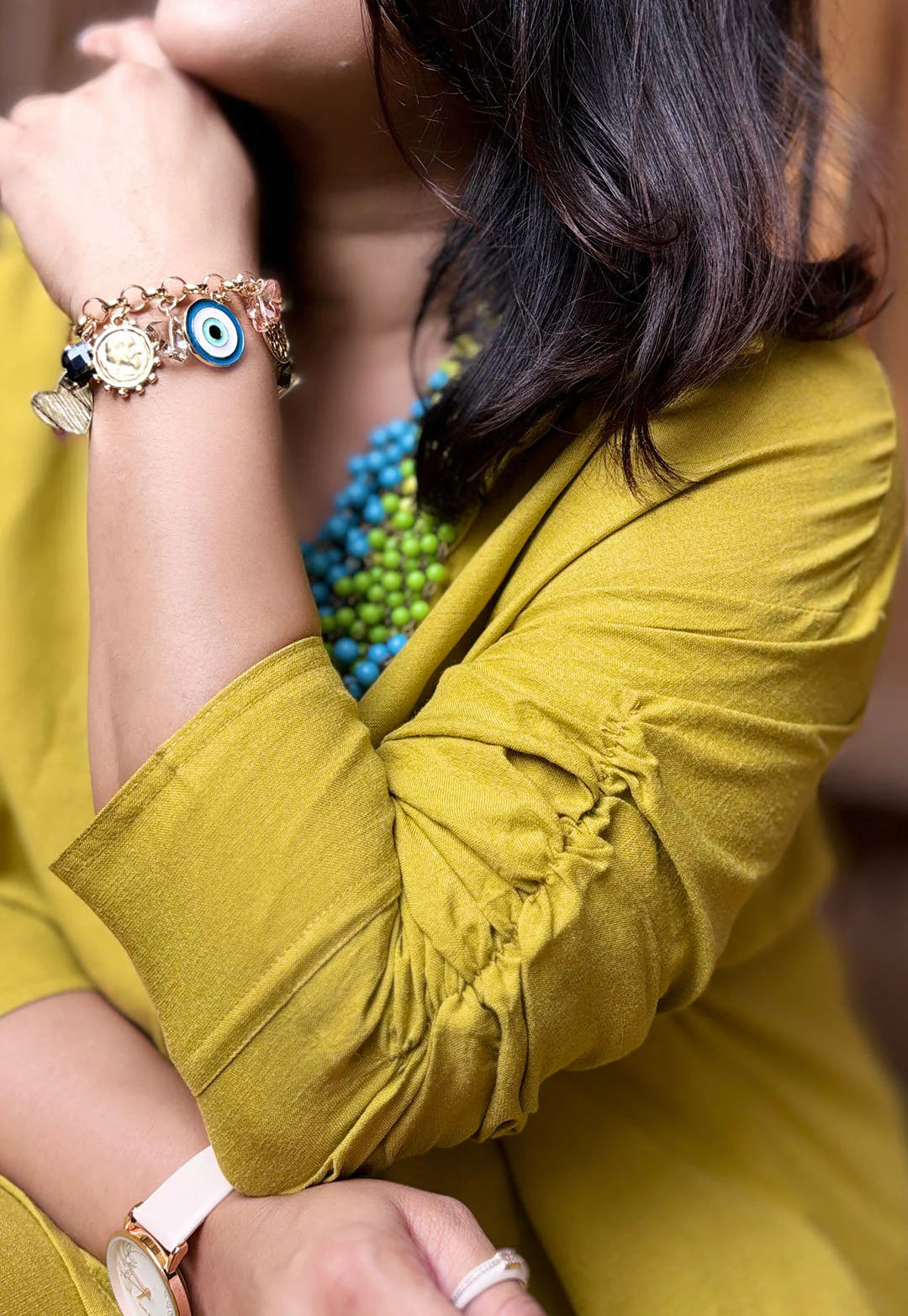 Chrome Yellow Cotton Cord Set