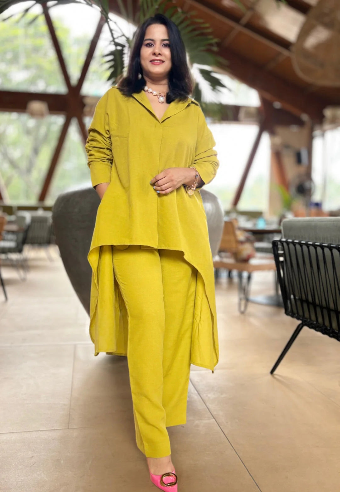 Chrome Yellow Cotton Cord Set