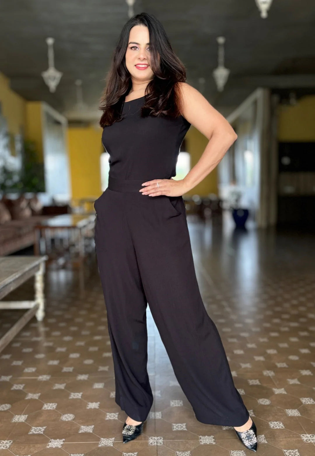Black Soft Cotton Cord Set