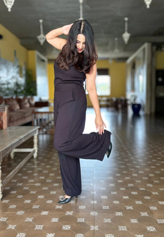 Black Soft Cotton Cord Set