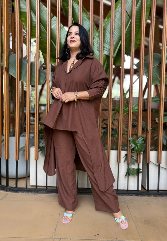 Brown Cotton Cord Set