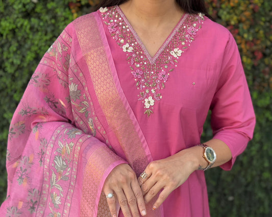 Premium Roman Silk suit