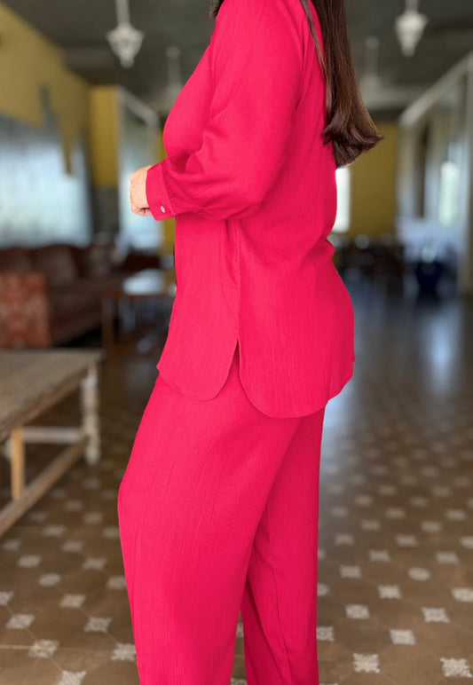 Solid Cherry Red Cord Set