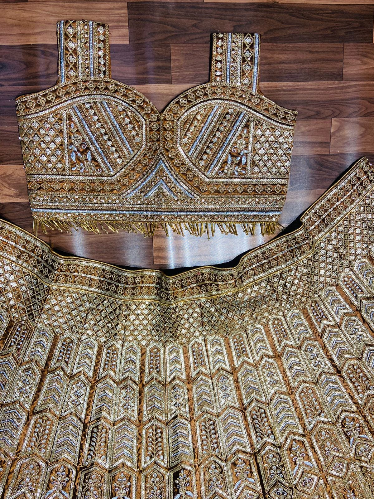 Classic Malai Silk Brown Color Bridal Lehenga Choli