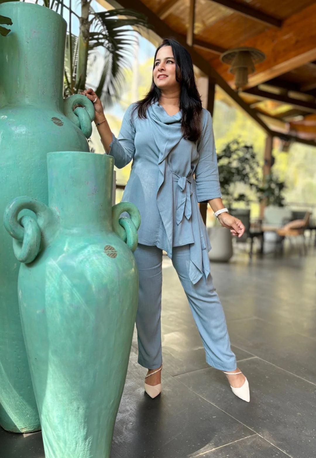 Solid Grey Cord Set