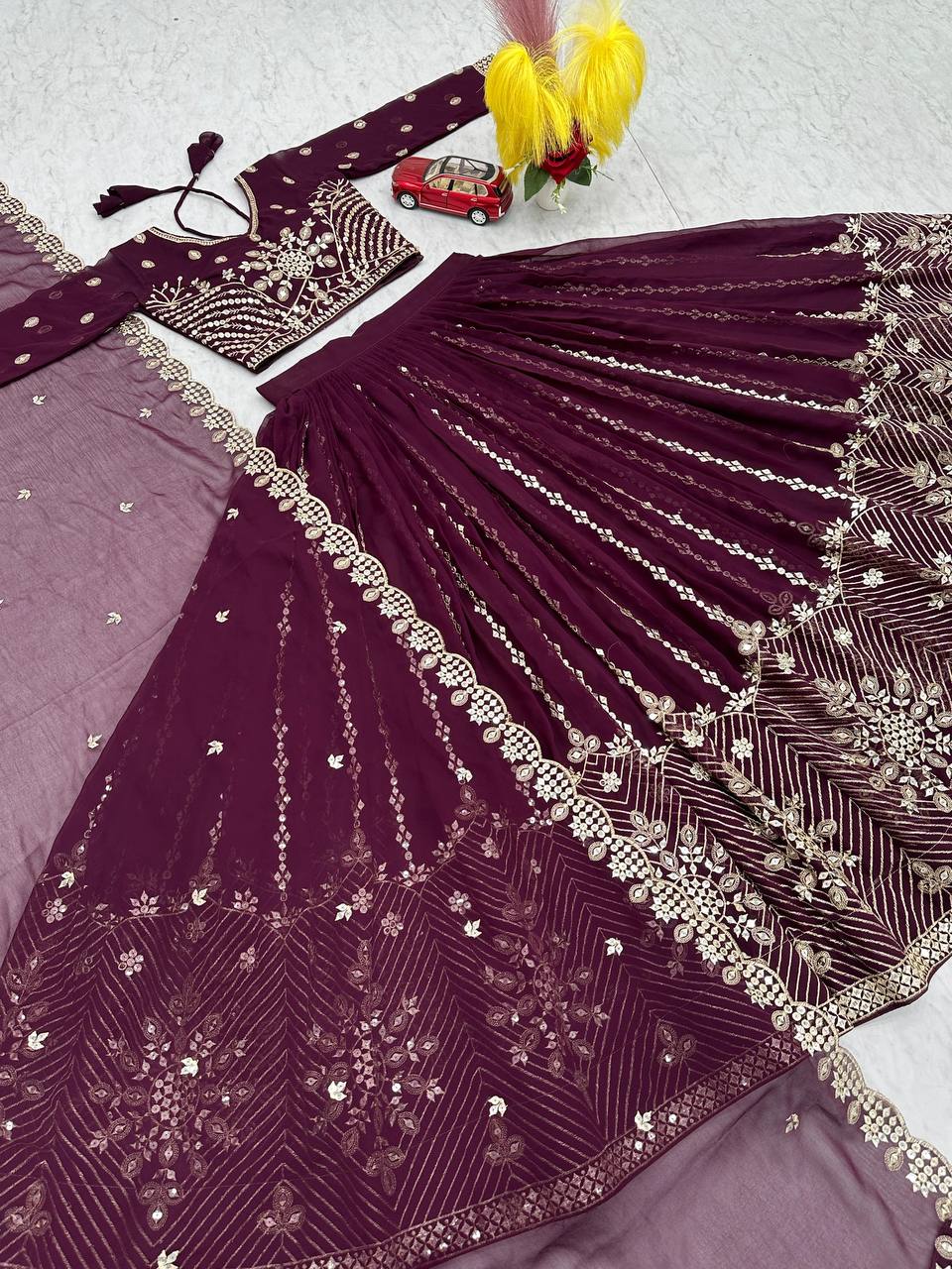 Launching Embroidered Lehenga Choli