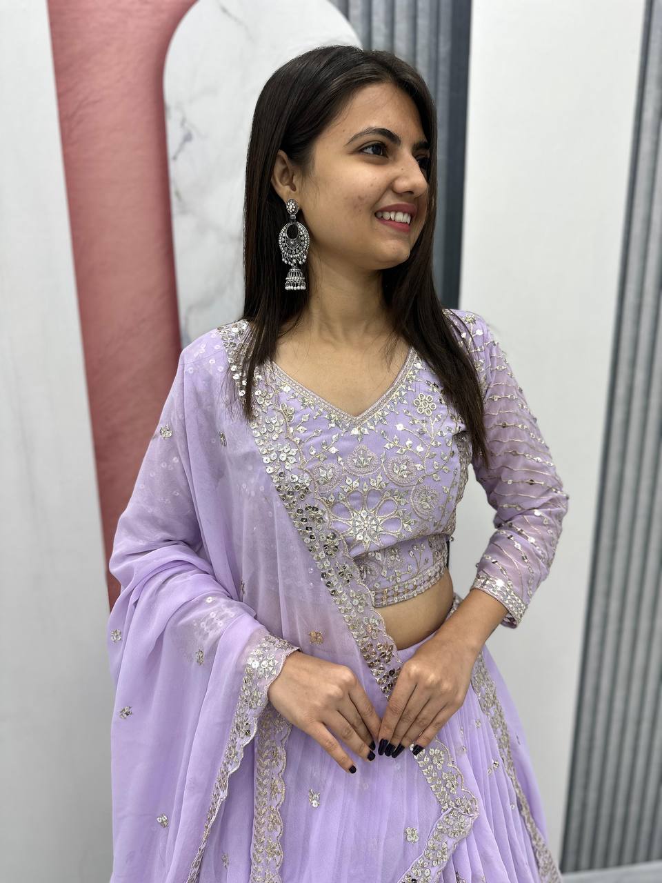 Launching Embroidered Lehenga Choli