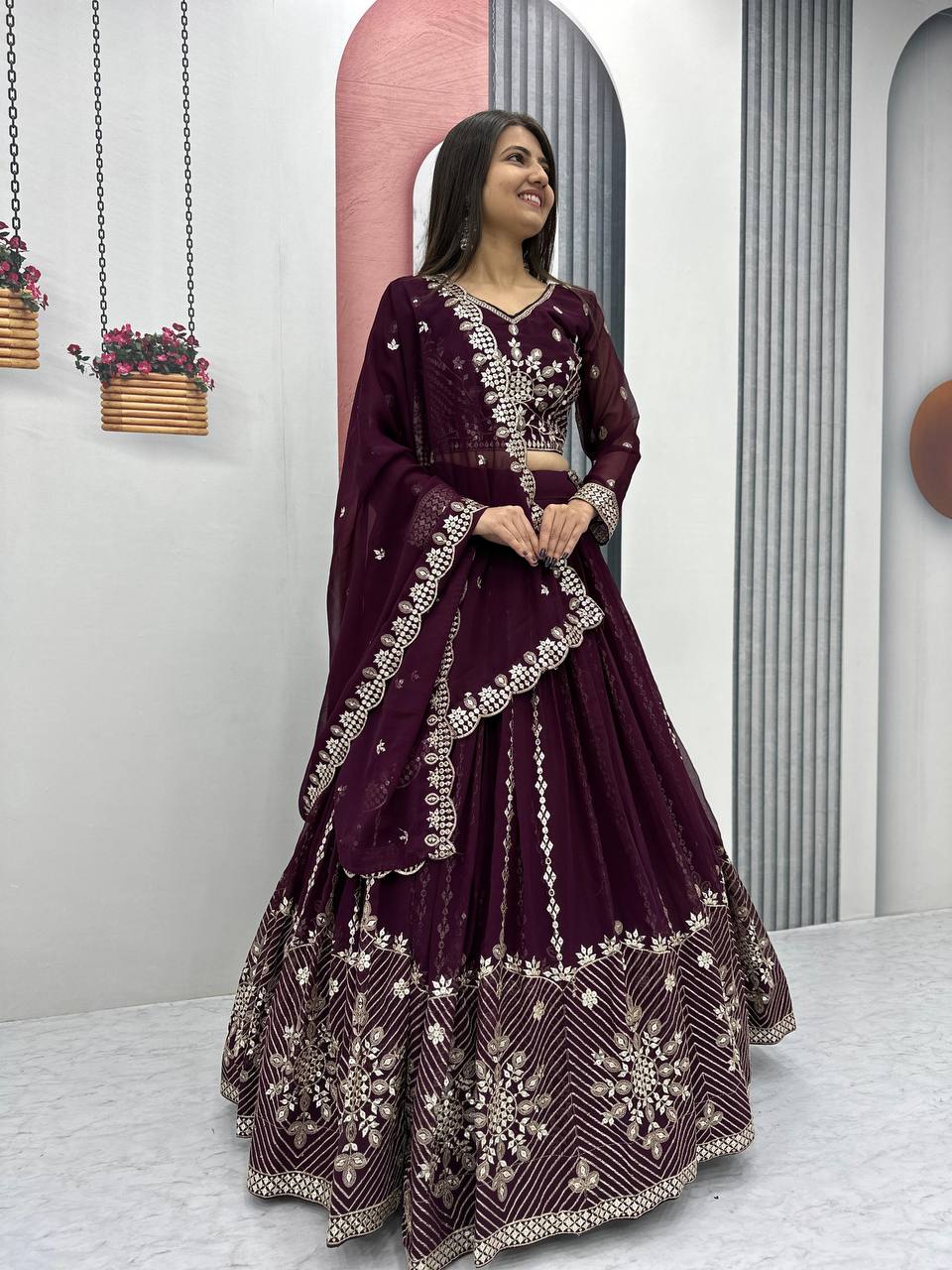 Launching Embroidered Lehenga Choli
